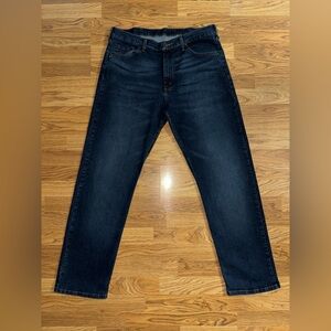 Wrangler Relaxed Fit Straight Leg Jeans Men’s Size 36x32 Dark Blue Wash Pockets